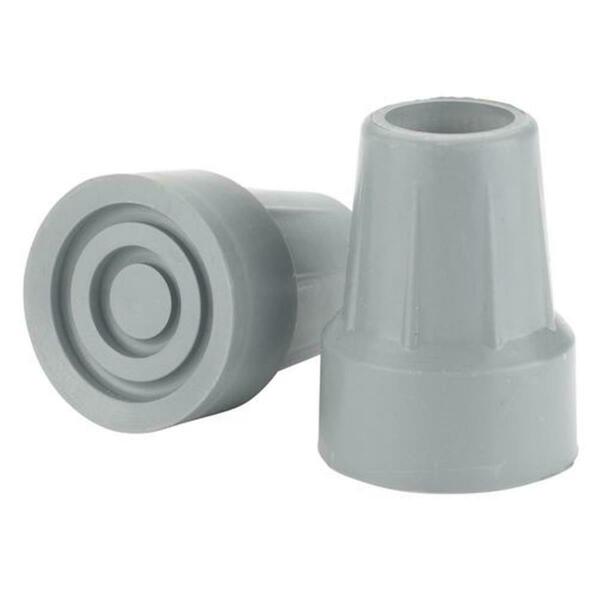 Devilbiss Healthcare 0.875 In. Crutch Tips - Pair Of 1- Gray rtl10439b